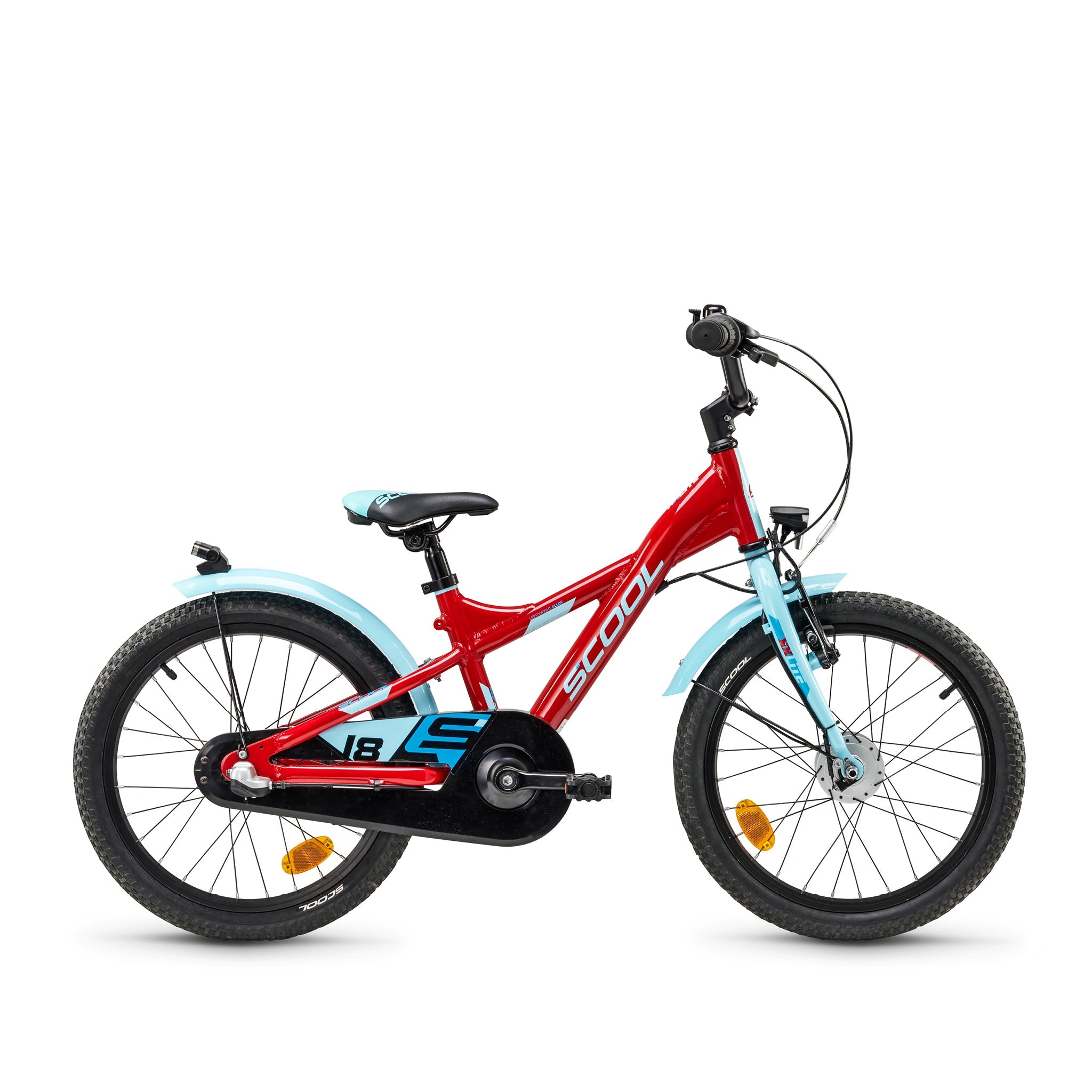 S'COOL S'COOL Junior Bikes XXlite street 18 Zoll 3-Gang Red/Light Blue &vert; fahrrad.de