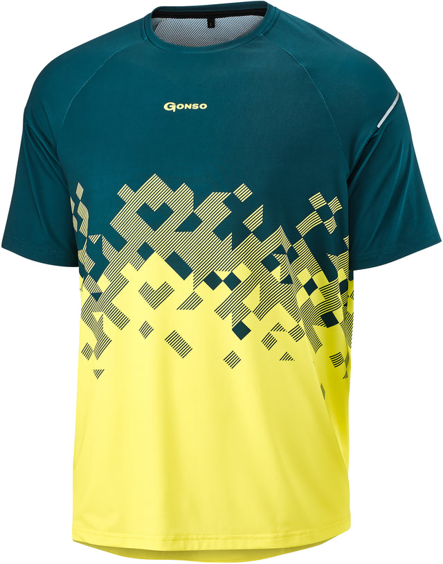Gonso Gonso Mesores Kurzarm Fahrradshirt Herren petrol/gelb &vert; fahrrad.de 2025