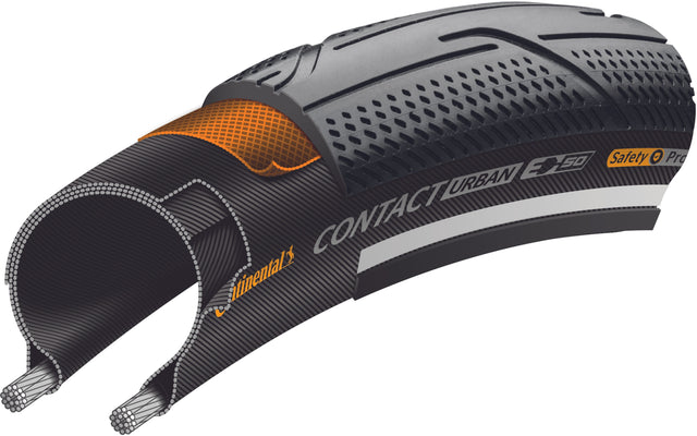 Continental Continental Contact Urban Drahtreifen 26x2.20" Reflex E-50 SafetyPro s &vert; fahrrad.de Zeitlich begrenztes Angebot