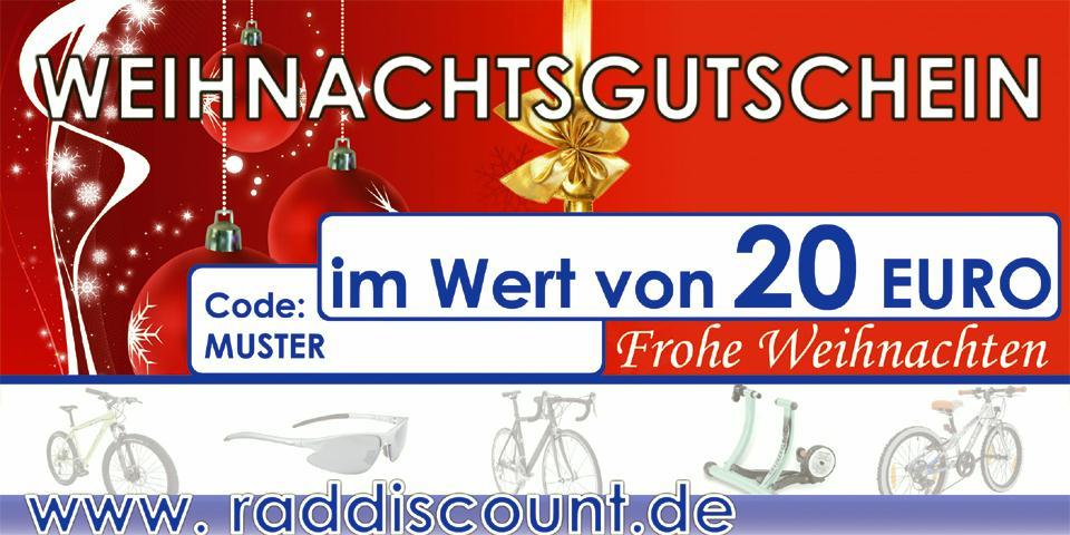 fahrrad-discount Raddiscount Weihnachts-Gutschein