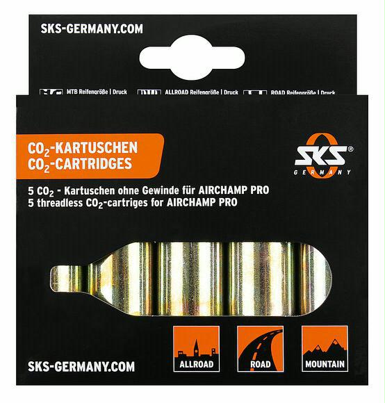 fahrrad-discount CO2-Kartuschen-Set für SKS Airchamp Pro